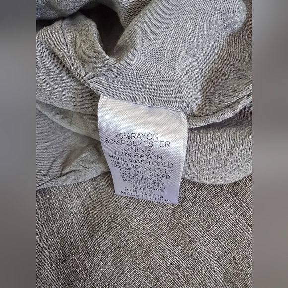 Umgee Gray Boho Embroidered Floral Dress Womens Size Small - Picture 7 of 8